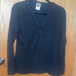 The North Face Women's Long Sleeve Stretch Henley Top Black